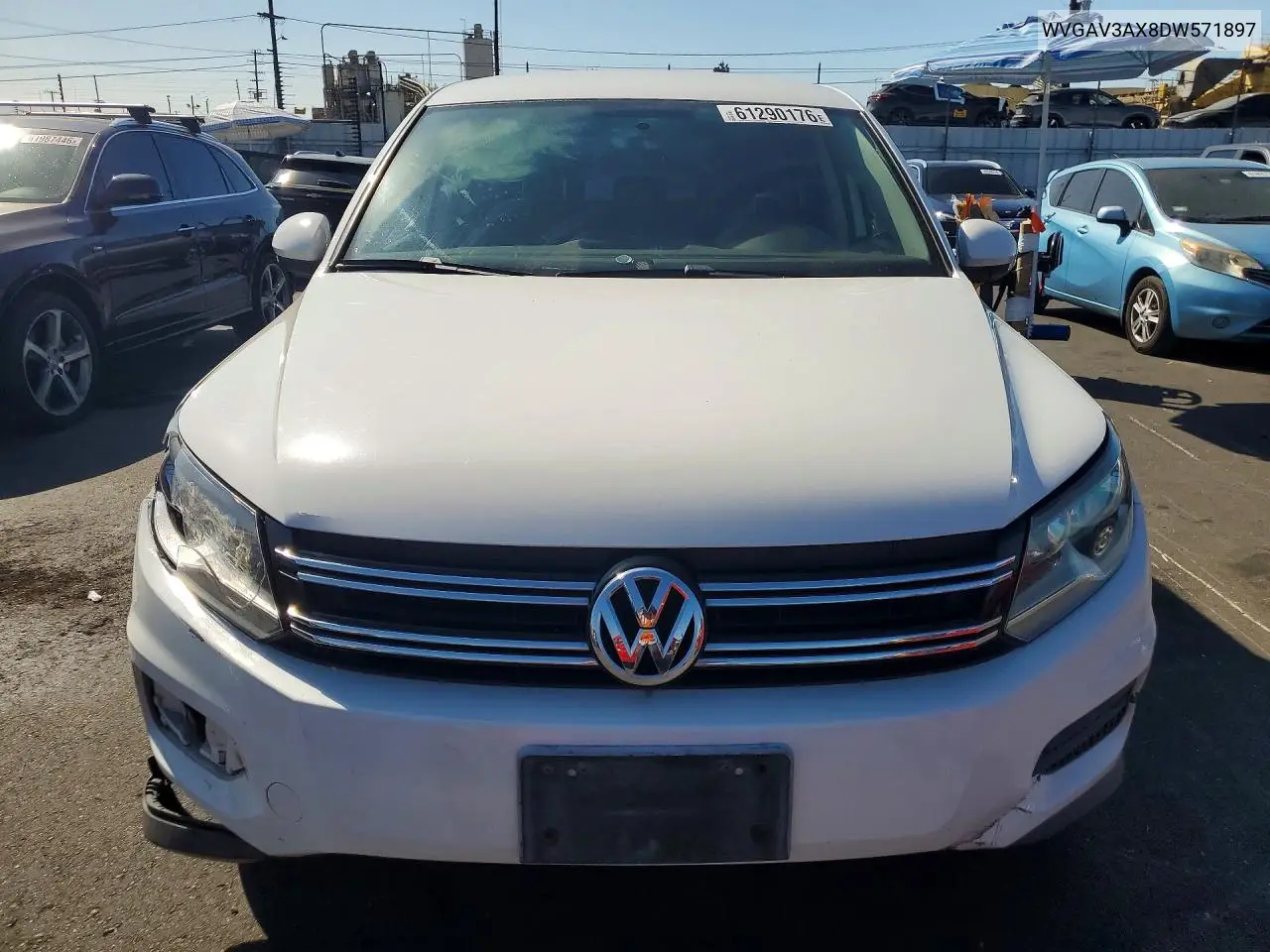 2013 Volkswagen Tiguan S/Se/Sel VIN: WVGAV3AX8DW571897 Lot: 61290176