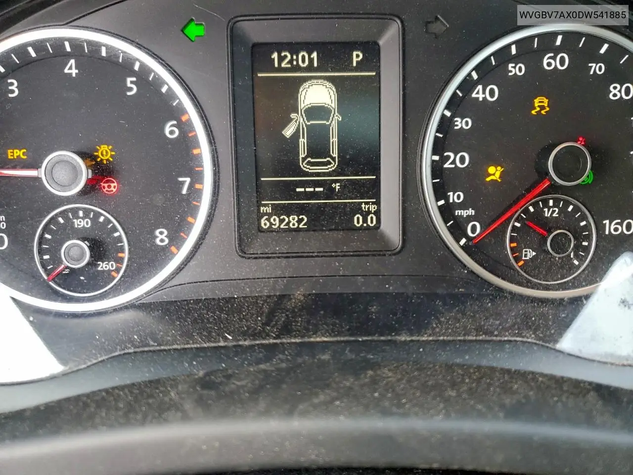 WVGBV7AX0DW541885 2013 Volkswagen Tiguan S