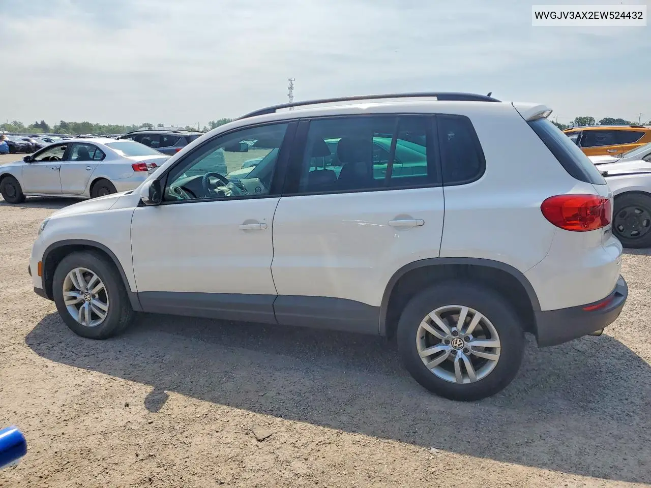 2014 Volkswagen Tiguan S VIN: WVGJV3AX2EW524432 Lot: 59278236