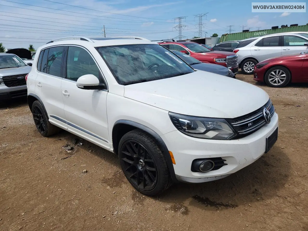2014 Volkswagen Tiguan S/Se/Sel/R-Line VIN: WVGBV3AX8EW024084 Lot: 60482656