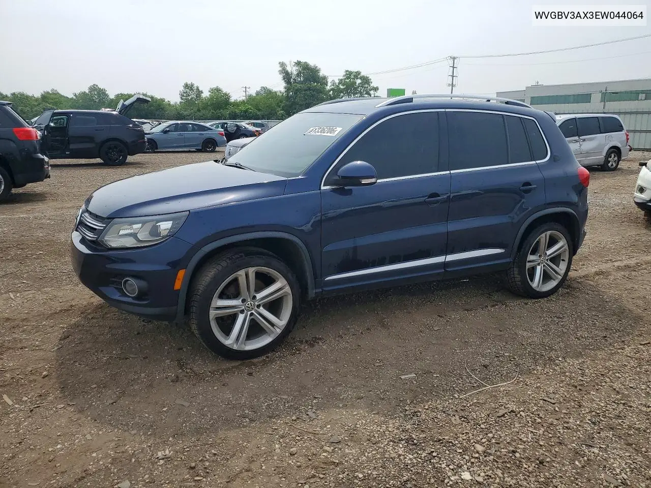 2014 Volkswagen Tiguan S VIN: WVGBV3AX3EW044064 Lot: 61336206