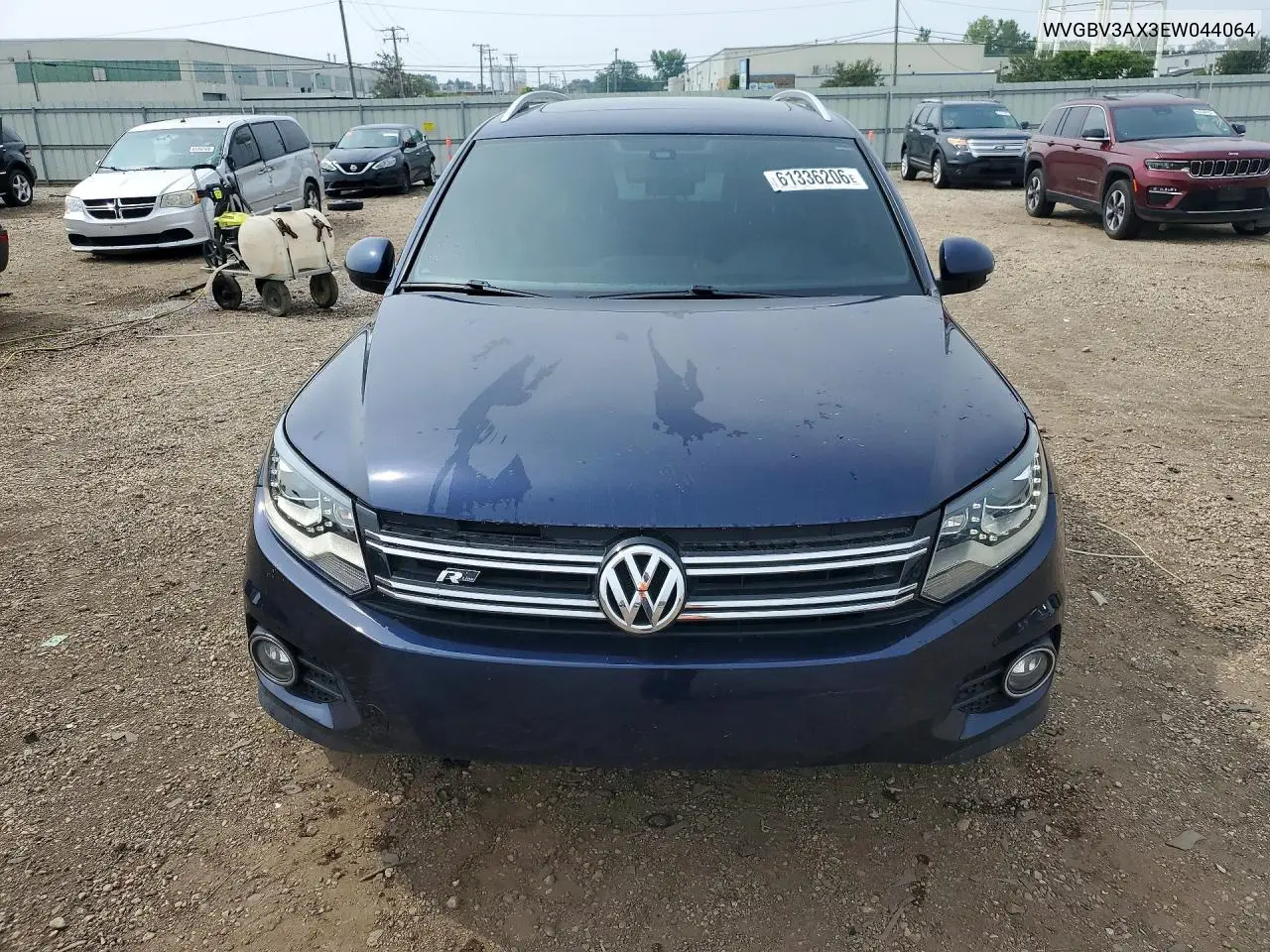 2014 Volkswagen Tiguan S VIN: WVGBV3AX3EW044064 Lot: 61336206