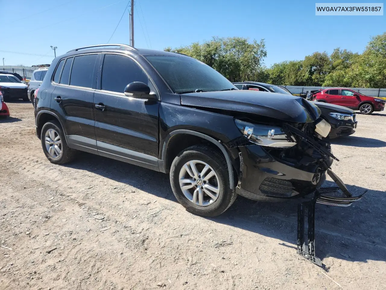 WVGAV7AX3FW551857 2015 Volkswagen Tiguan S
