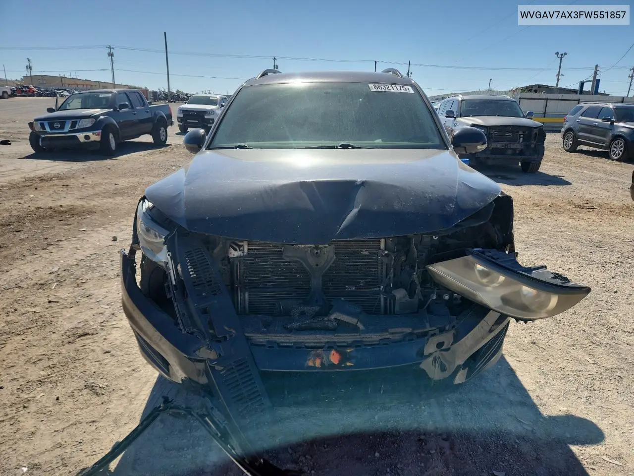 WVGAV7AX3FW551857 2015 Volkswagen Tiguan S