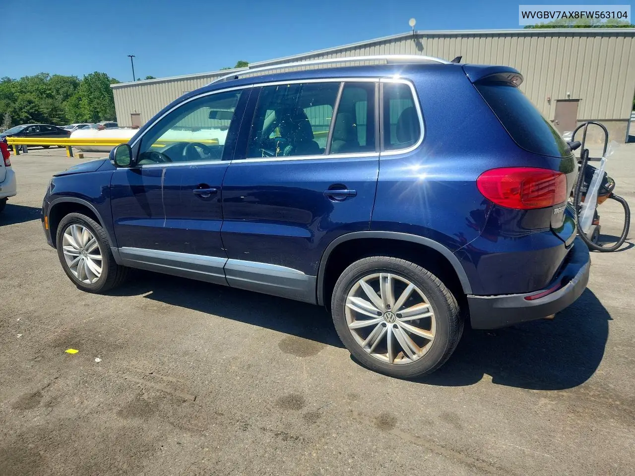 2015 Volkswagen Tiguan S VIN: WVGBV7AX8FW563104 Lot: 55384706