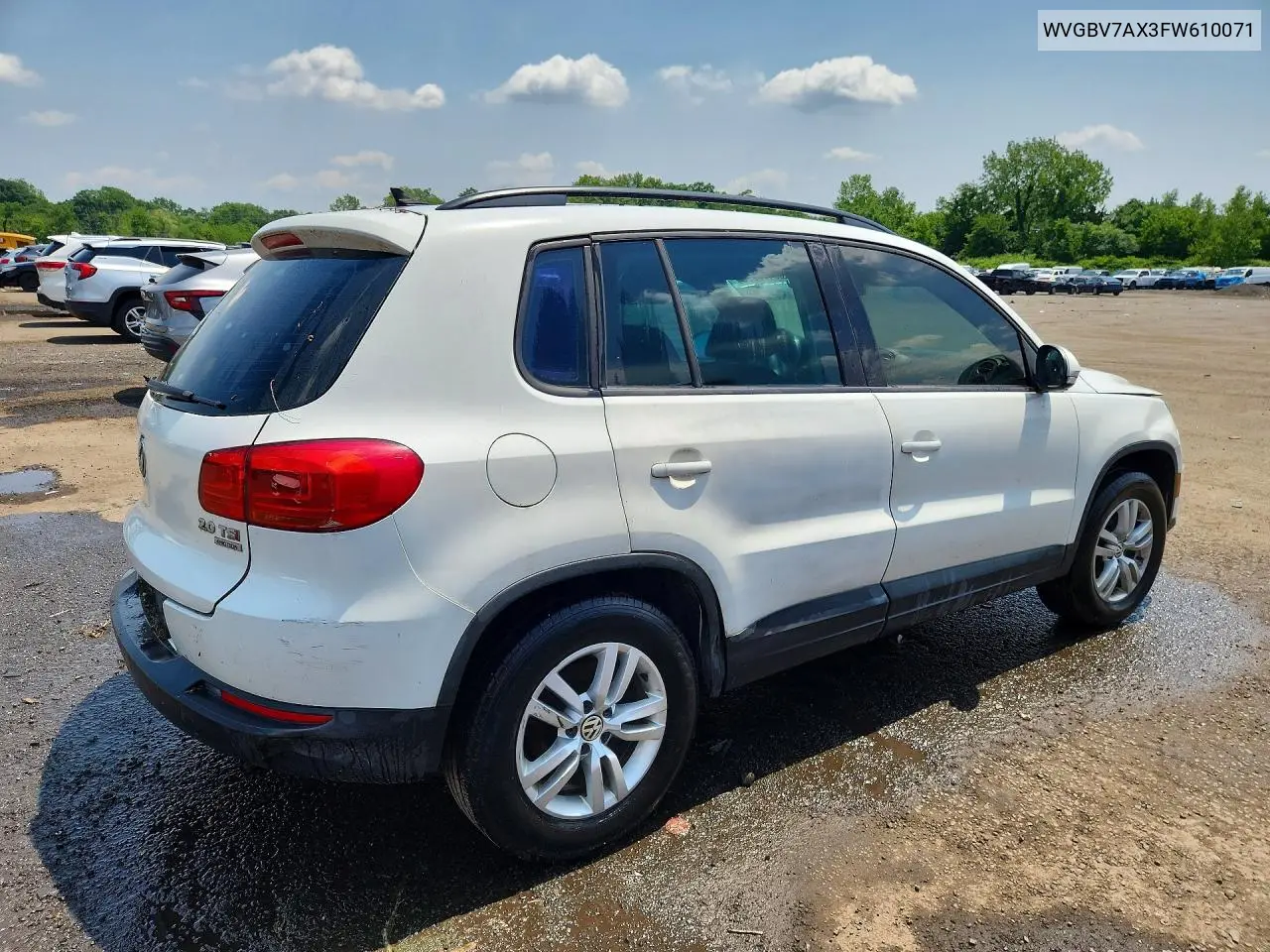 2015 Volkswagen Tiguan S VIN: WVGBV7AX3FW610071 Lot: 59179696