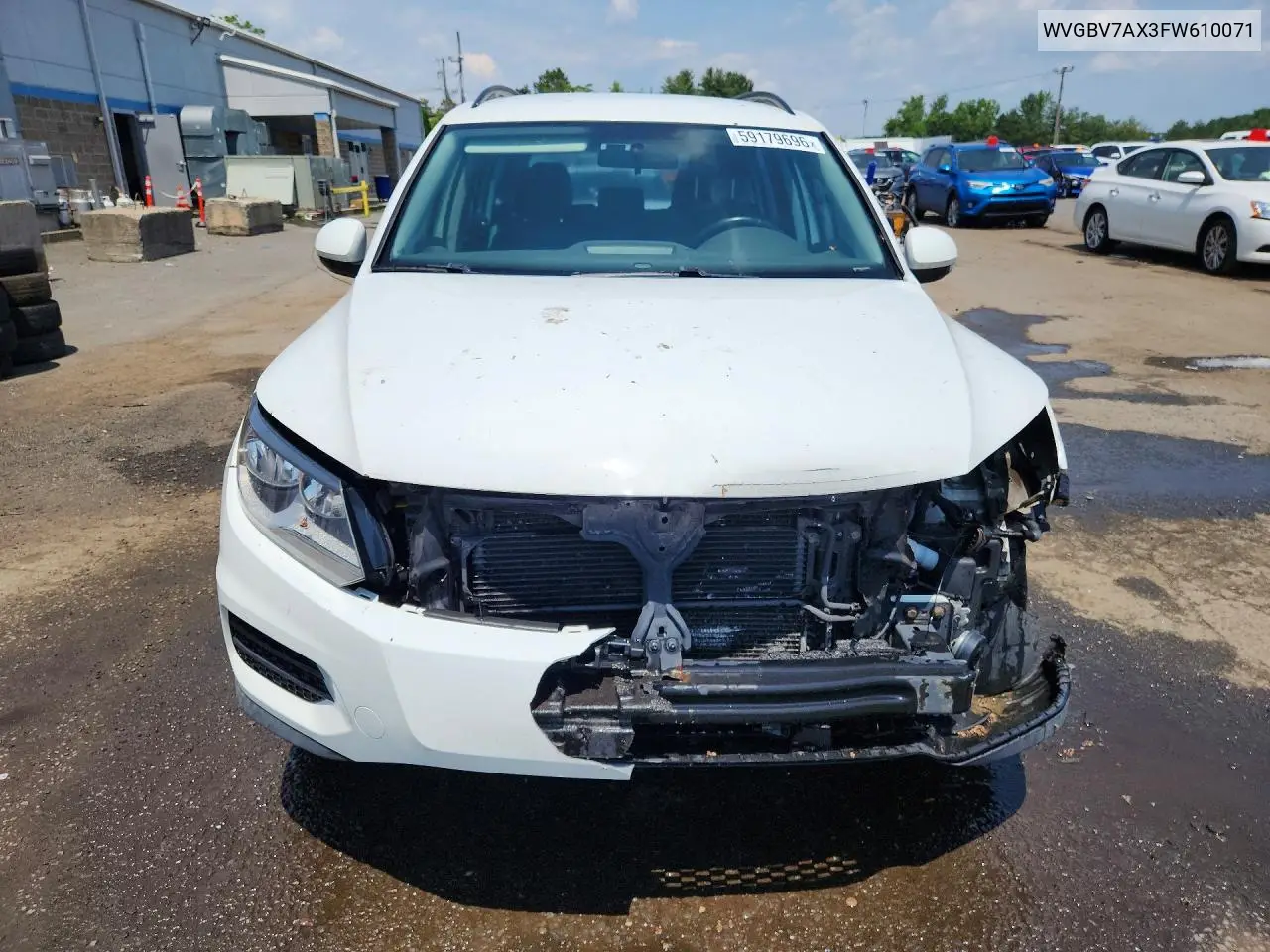 2015 Volkswagen Tiguan S VIN: WVGBV7AX3FW610071 Lot: 59179696