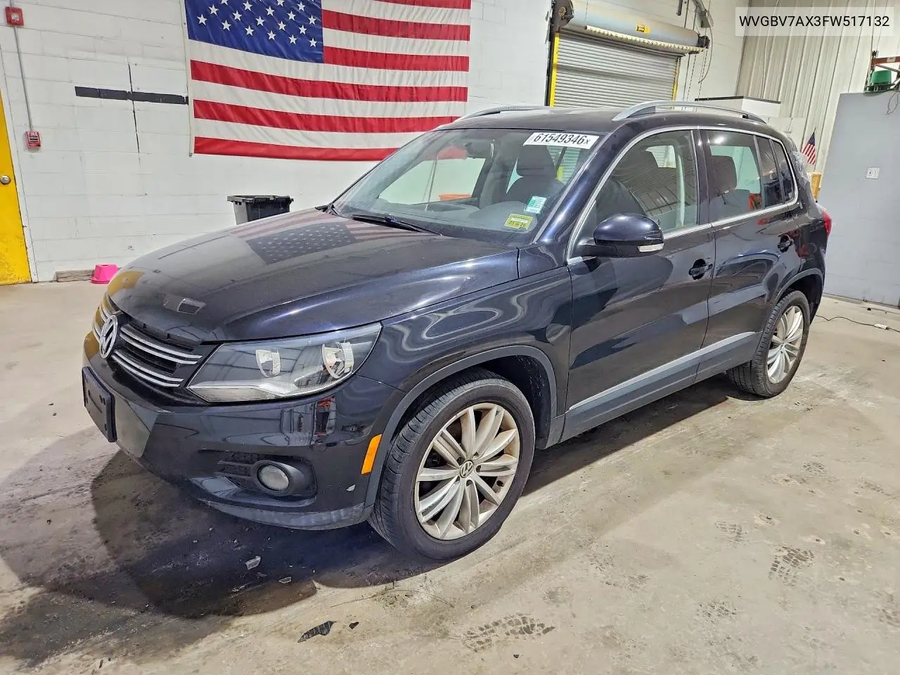 2015 Volkswagen Tiguan S VIN: WVGBV7AX3FW517132 Lot: 61549346
