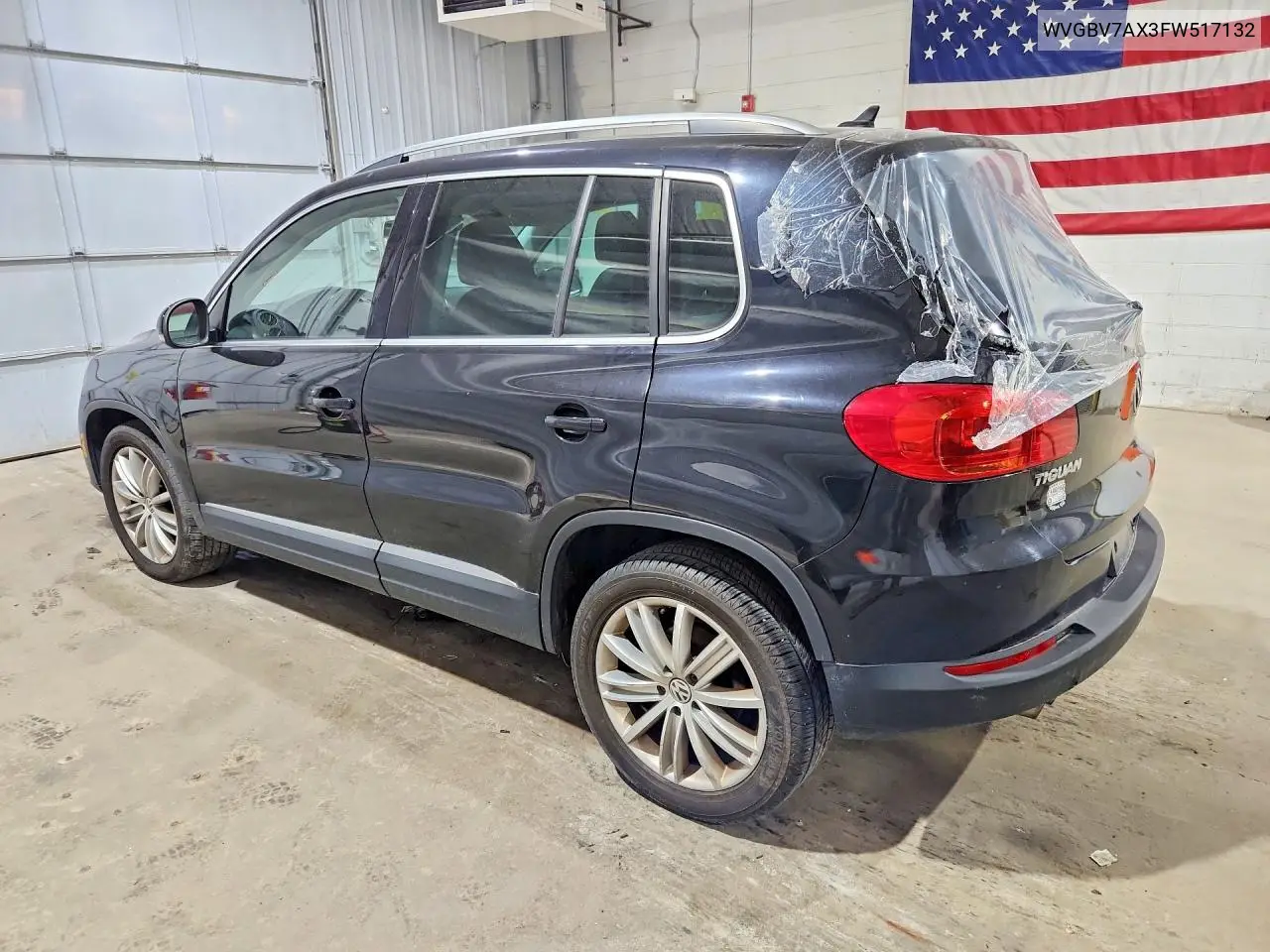 2015 Volkswagen Tiguan S VIN: WVGBV7AX3FW517132 Lot: 61549346