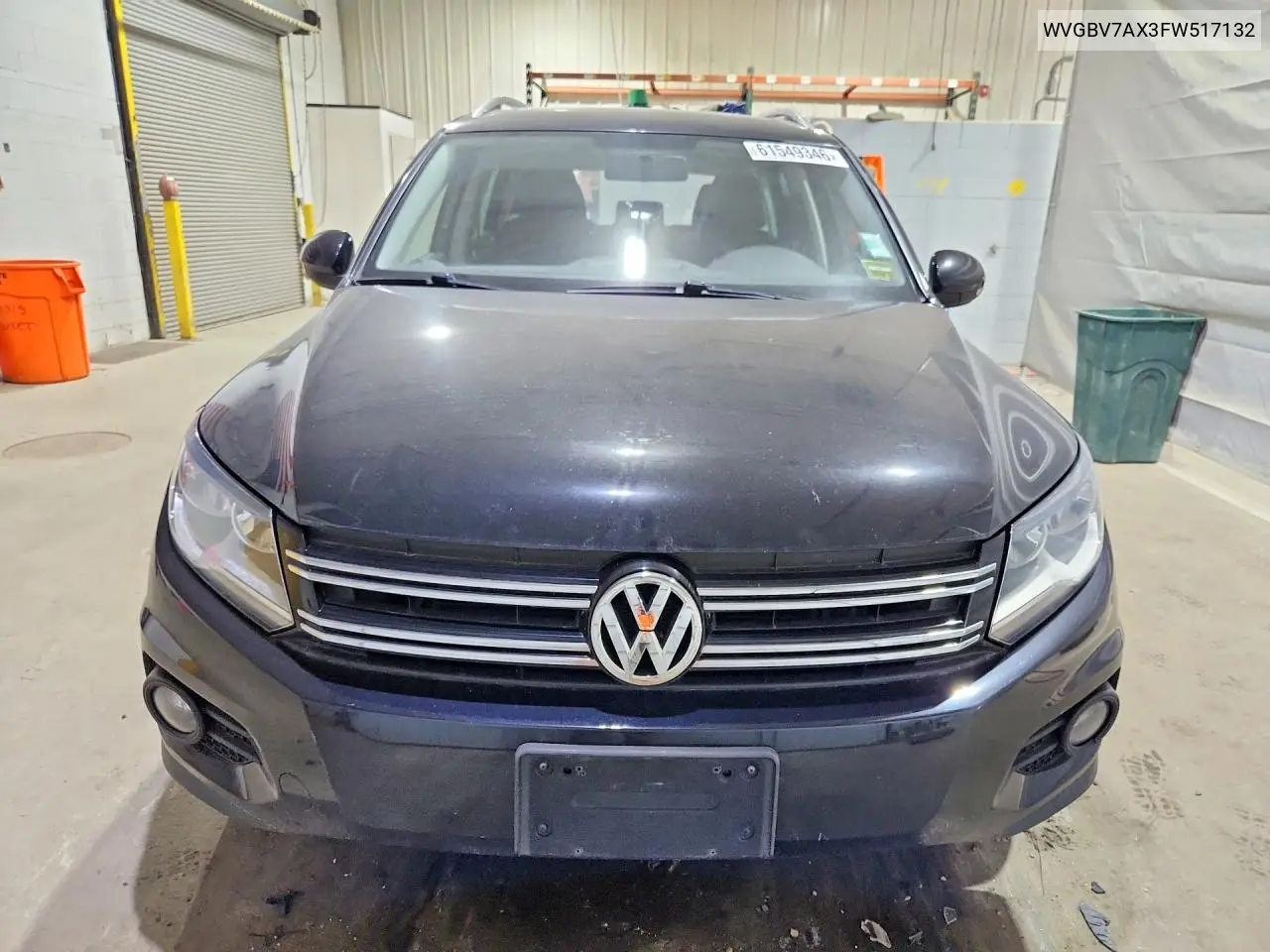 2015 Volkswagen Tiguan S VIN: WVGBV7AX3FW517132 Lot: 61549346