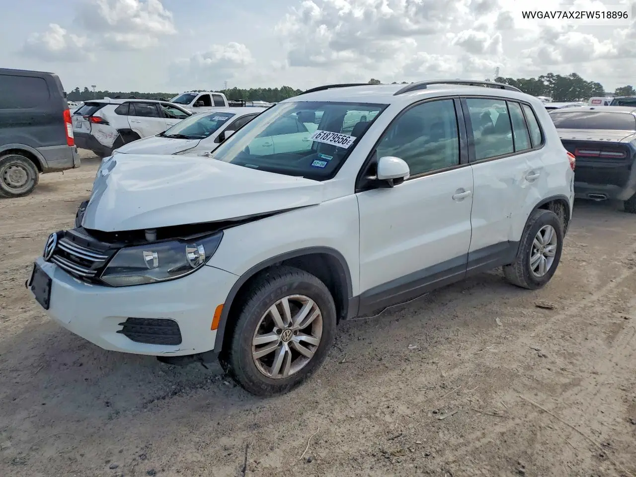 2015 Volkswagen Tiguan S VIN: WVGAV7AX2FW518896 Lot: 61879556