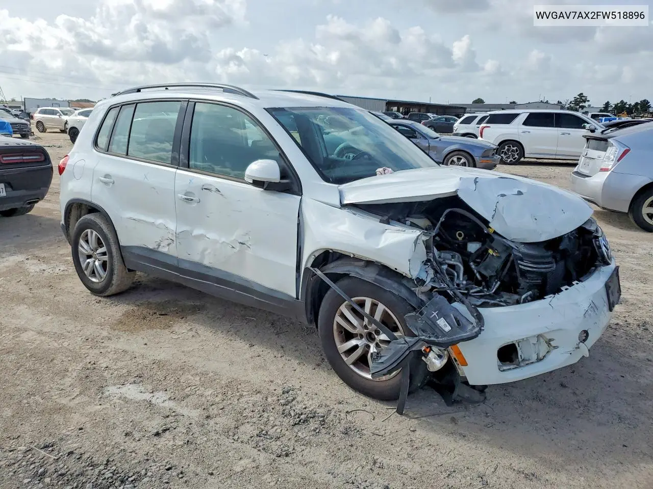 2015 Volkswagen Tiguan S VIN: WVGAV7AX2FW518896 Lot: 61879556