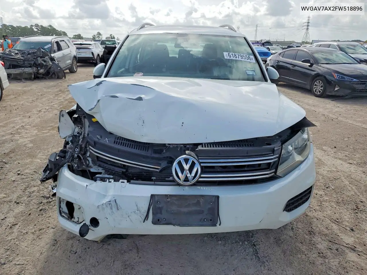 2015 Volkswagen Tiguan S VIN: WVGAV7AX2FW518896 Lot: 61879556