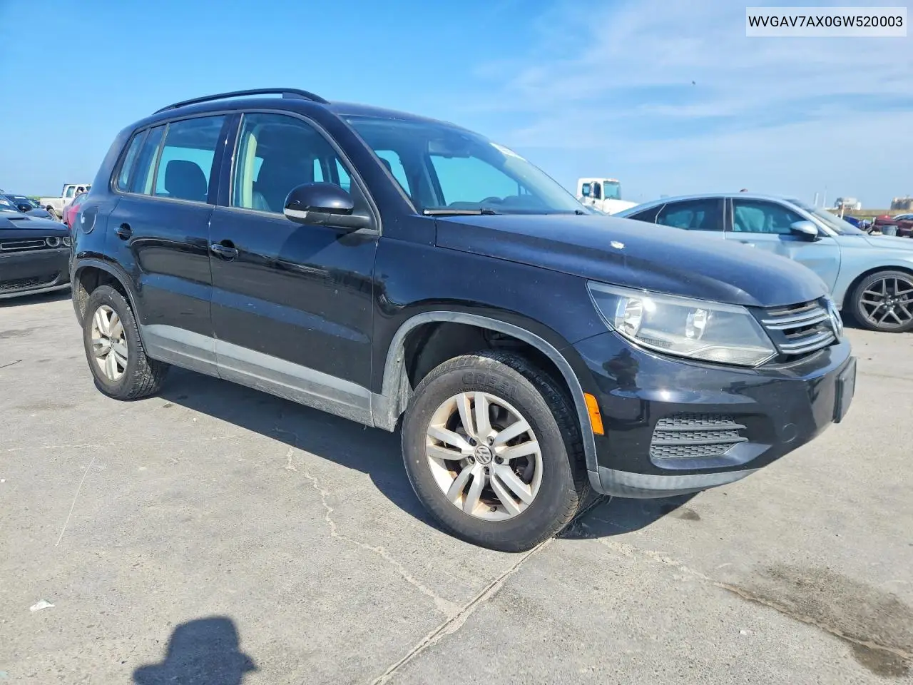 2016 Volkswagen Tiguan VIN: WVGAV7AX0GW520003 Lot: 49770146