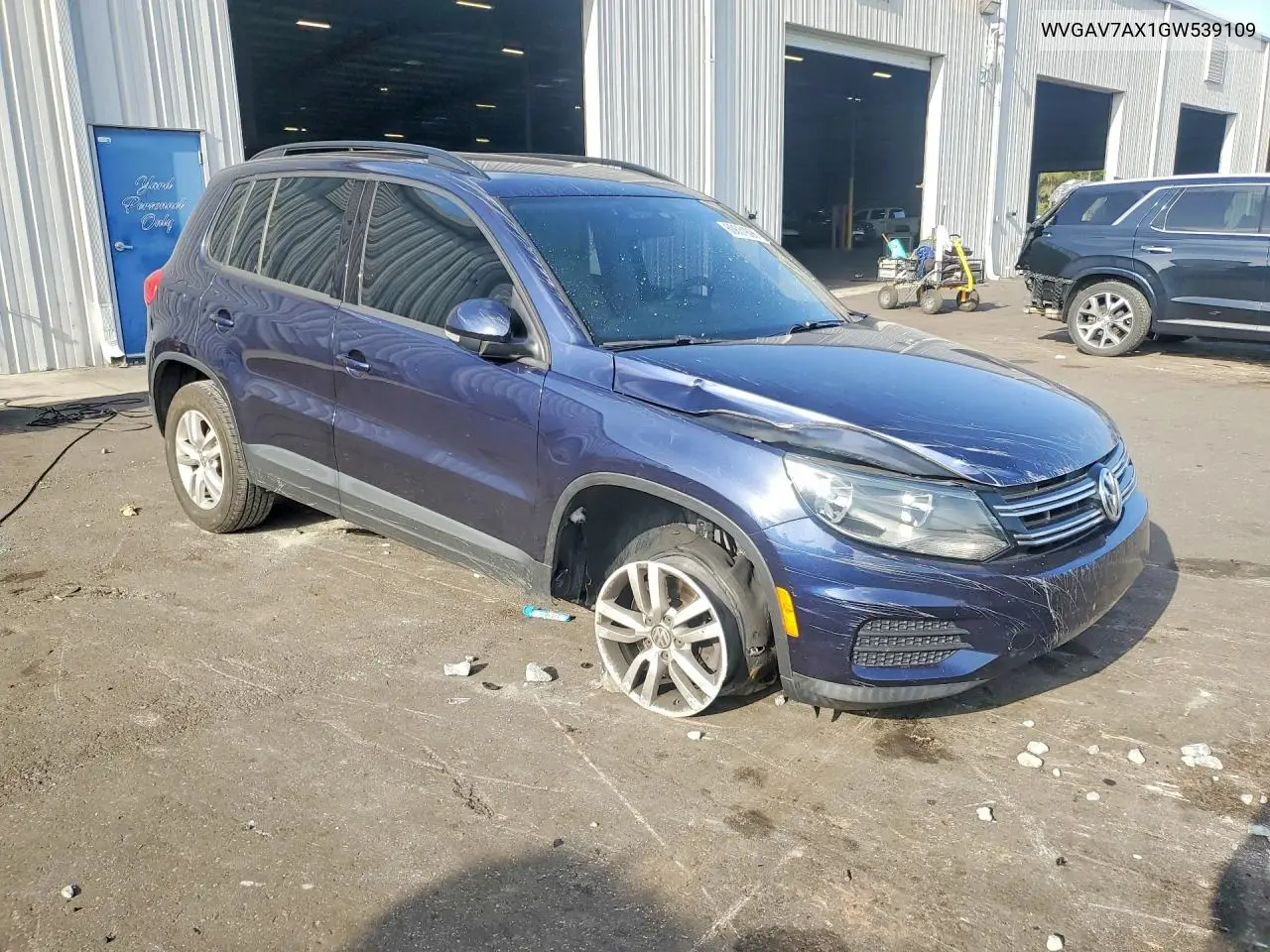 2016 Volkswagen Tiguan S VIN: WVGAV7AX1GW539109 Lot: 60631896