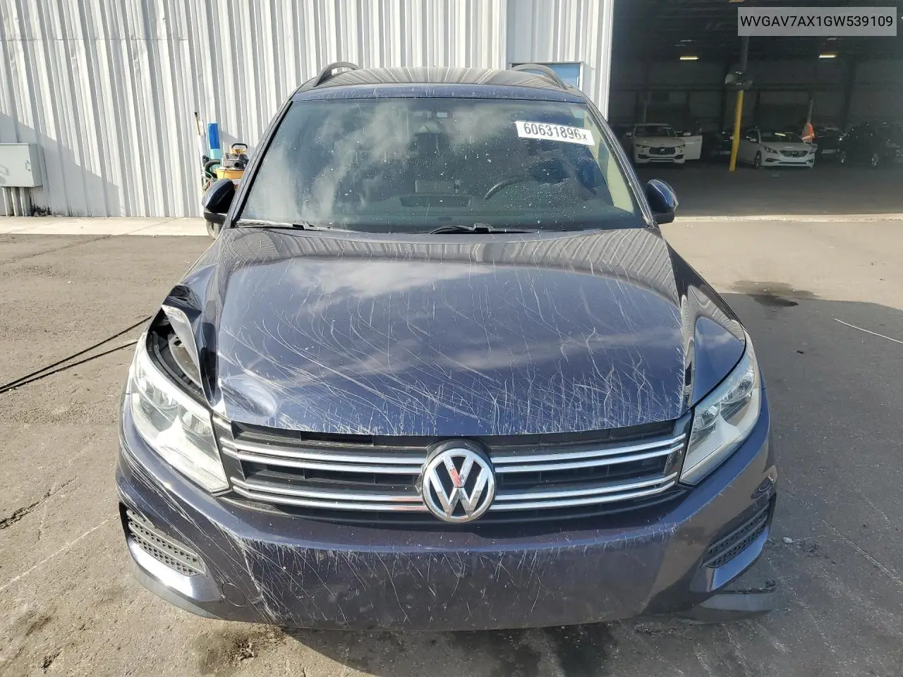 2016 Volkswagen Tiguan S VIN: WVGAV7AX1GW539109 Lot: 60631896