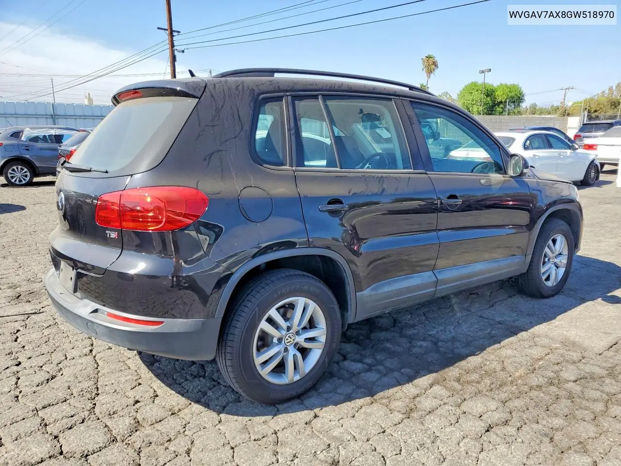 2016 Volkswagen Tiguan S VIN: WVGAV7AX8GW518970 Lot: 60892576