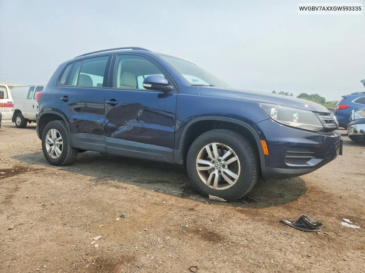 2016 Volkswagen Tiguan S VIN: WVGBV7AXXGW593335 Lot: 61223856