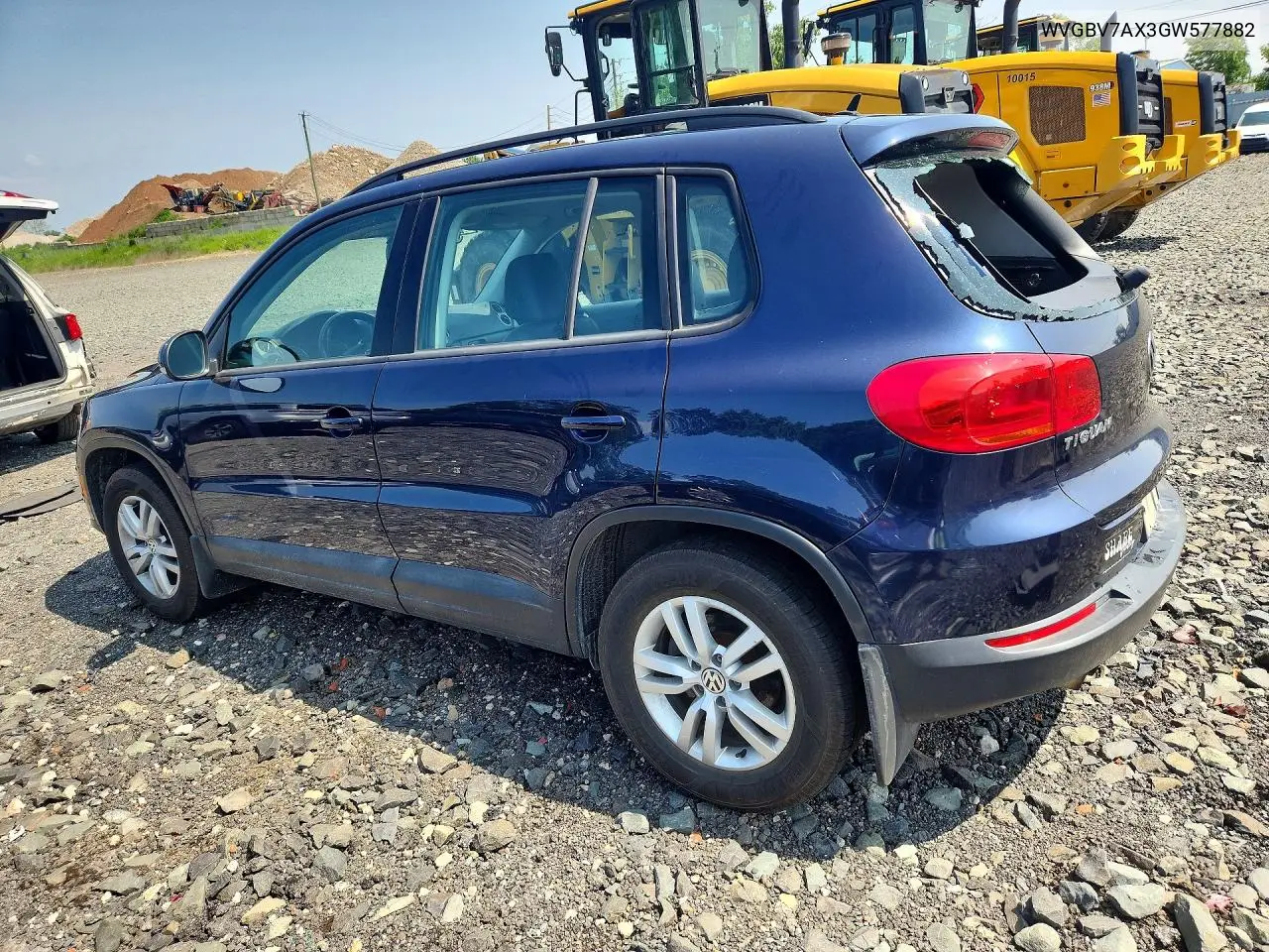 2016 Volkswagen Tiguan S VIN: WVGBV7AX3GW577882 Lot: 61709586