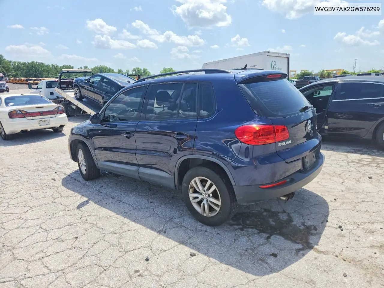 2016 Volkswagen Tiguan S VIN: WVGBV7AX2GW576299 Lot: 61721166