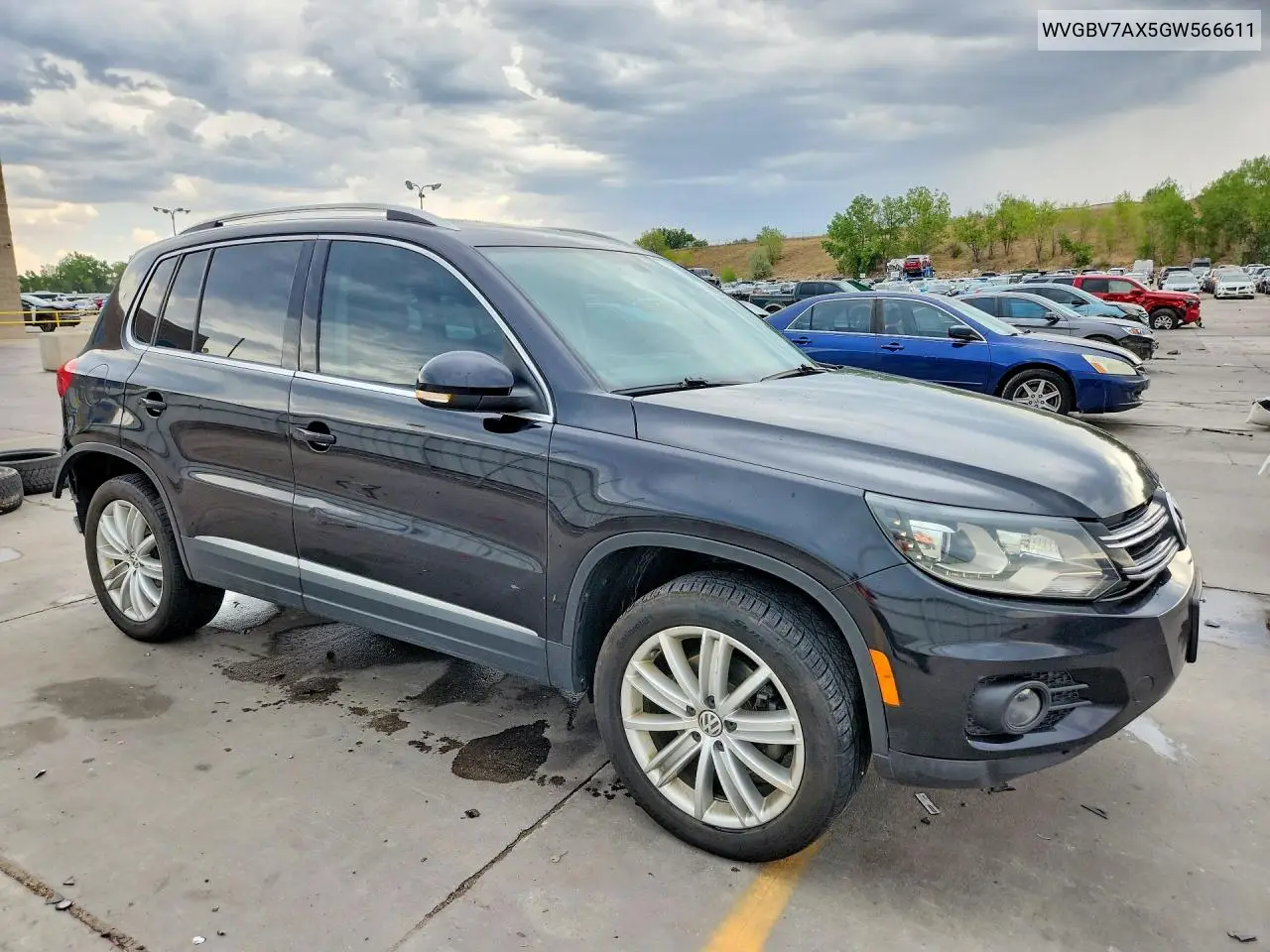2016 Volkswagen Tiguan S VIN: WVGBV7AX5GW566611 Lot: 61954686