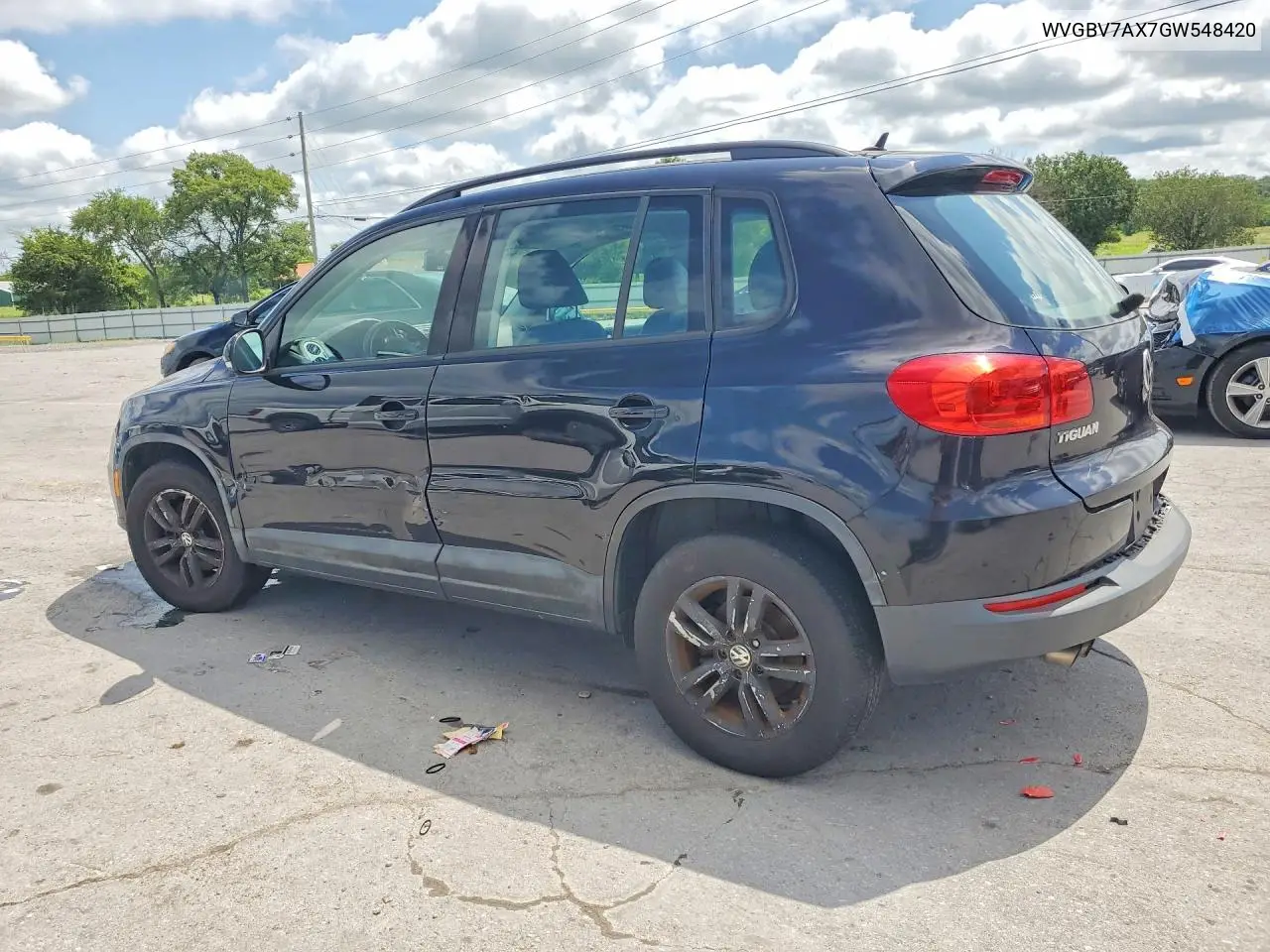 2016 Volkswagen Tiguan S VIN: WVGBV7AX7GW548420 Lot: 62030946