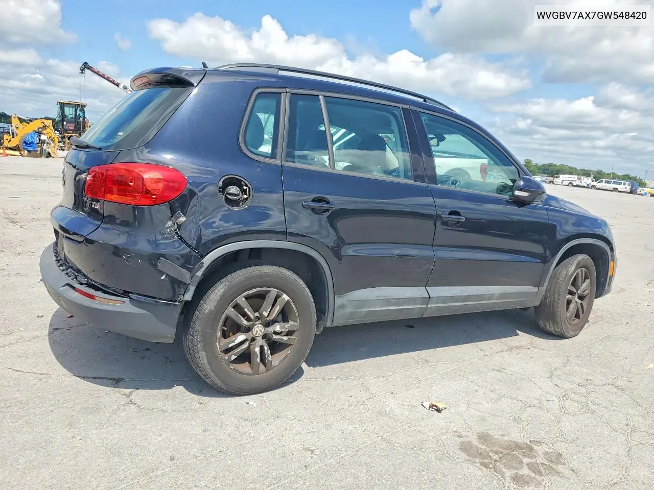 2016 Volkswagen Tiguan S VIN: WVGBV7AX7GW548420 Lot: 62030946