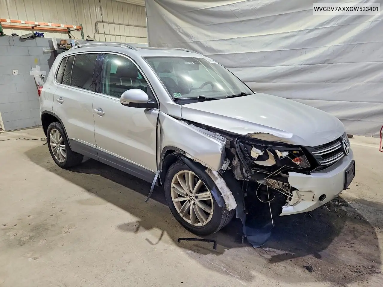 2016 Volkswagen Tiguan S VIN: WVGBV7AXXGW523401 Lot: 85966025
