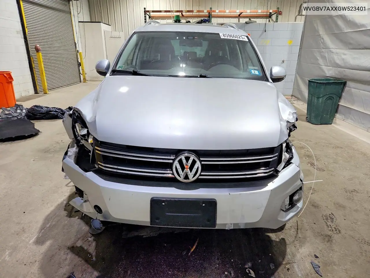 2016 Volkswagen Tiguan S VIN: WVGBV7AXXGW523401 Lot: 85966025