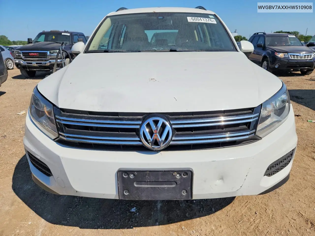 2017 Volkswagen Tiguan S VIN: WVGBV7AXXHW510908 Lot: 60041376
