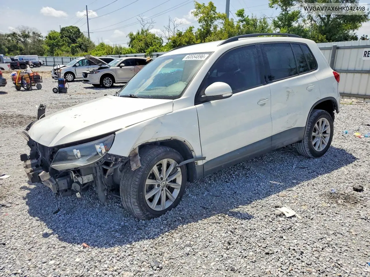 2017 Volkswagen Tiguan S VIN: WVGAV7AX6HK042498 Lot: 60554896