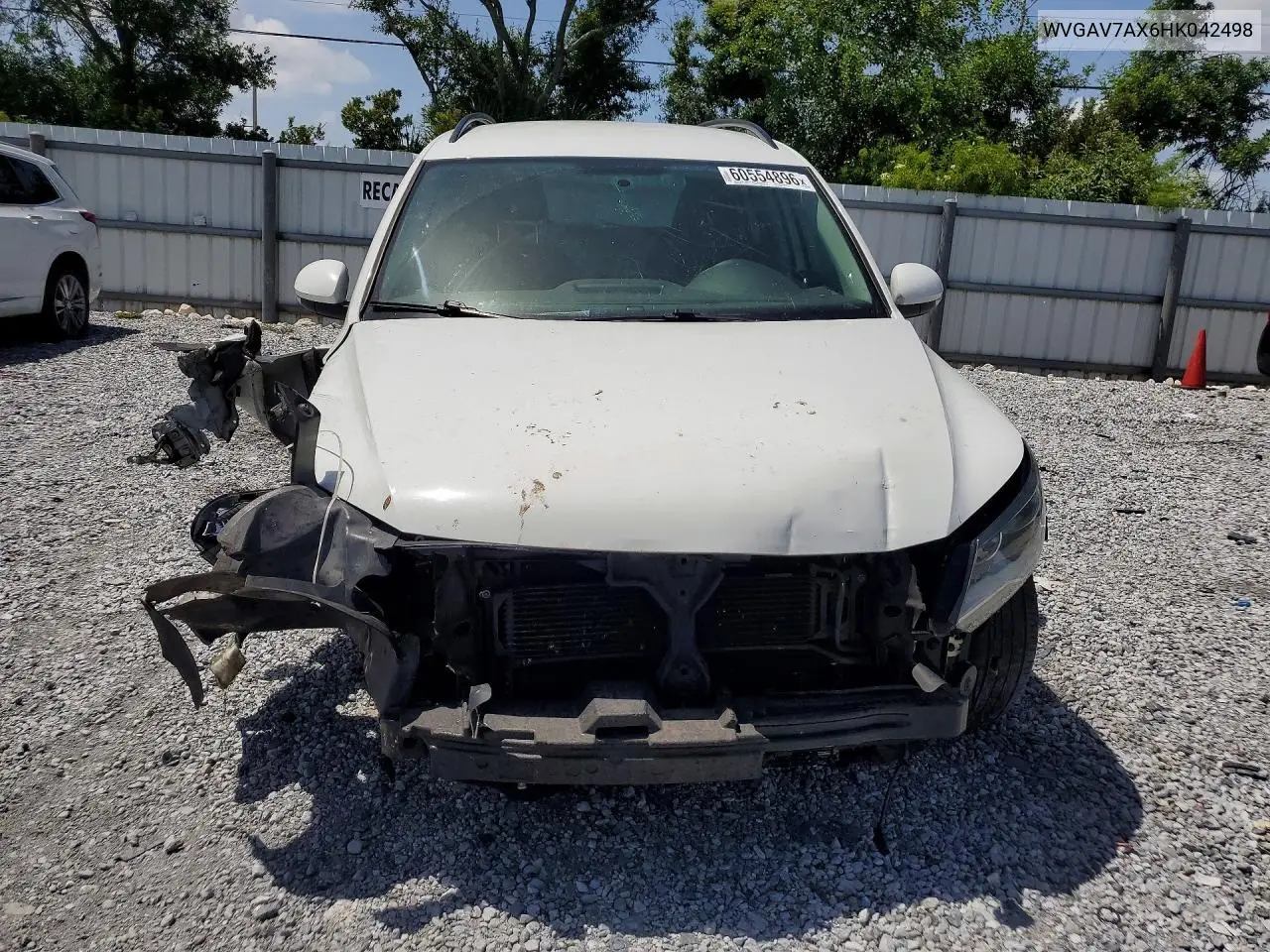 2017 Volkswagen Tiguan S VIN: WVGAV7AX6HK042498 Lot: 60554896