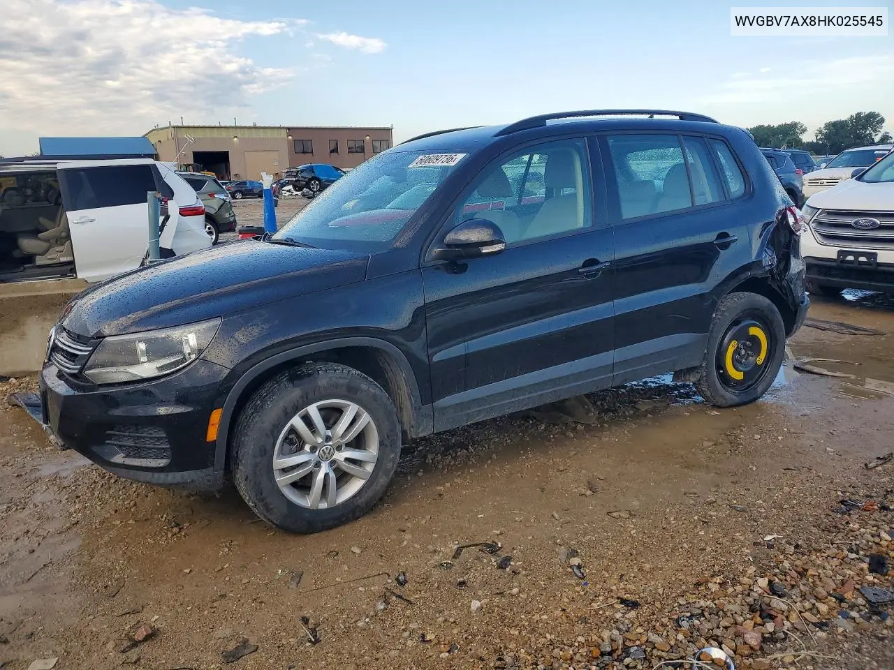 2017 Volkswagen Tiguan S VIN: WVGBV7AX8HK025545 Lot: 60609736