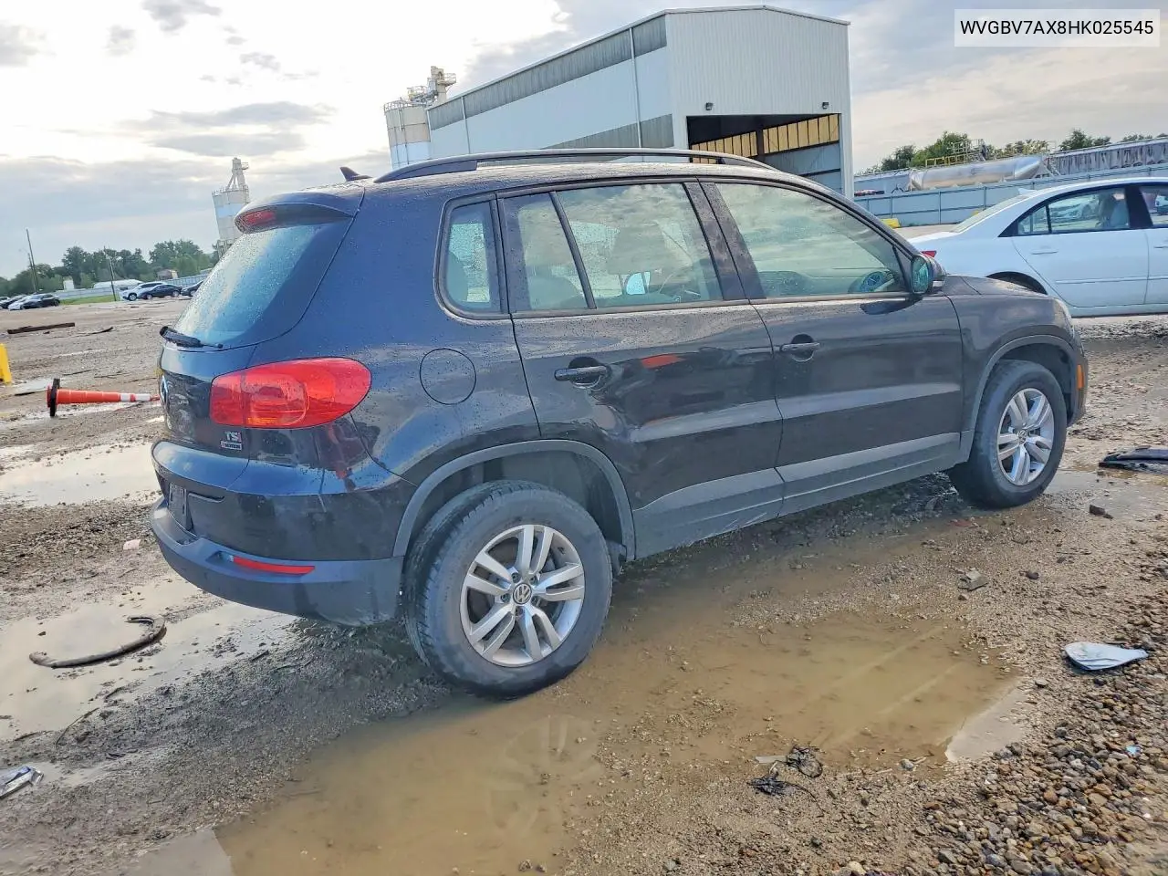 2017 Volkswagen Tiguan S VIN: WVGBV7AX8HK025545 Lot: 60609736