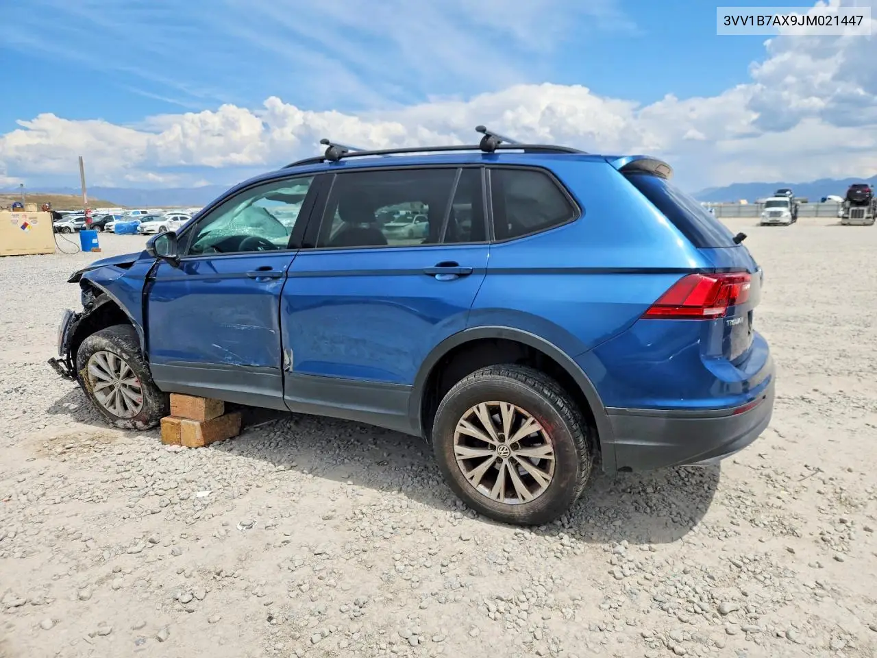 2018 Volkswagen Tiguan S VIN: 3VV1B7AX9JM021447 Lot: 51974876