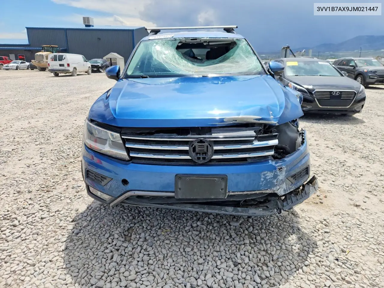 2018 Volkswagen Tiguan S VIN: 3VV1B7AX9JM021447 Lot: 51974876