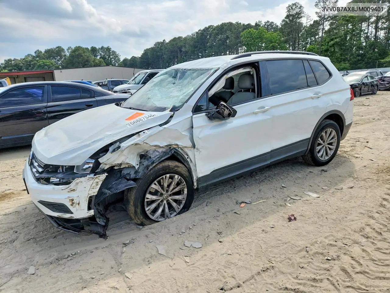 2018 Volkswagen Tiguan S VIN: 3VV0B7AX8JM009401 Lot: 56887846