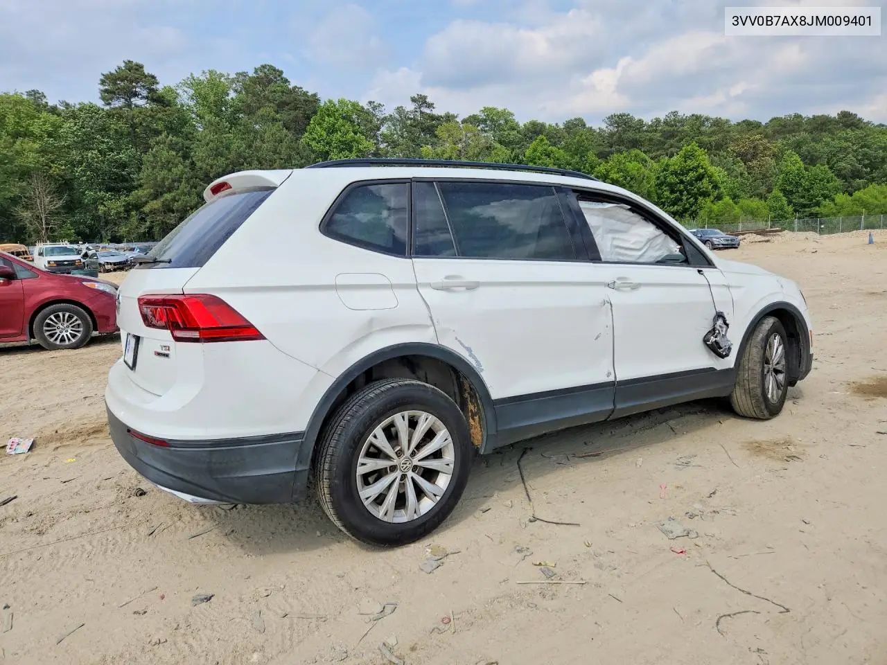 2018 Volkswagen Tiguan S VIN: 3VV0B7AX8JM009401 Lot: 56887846
