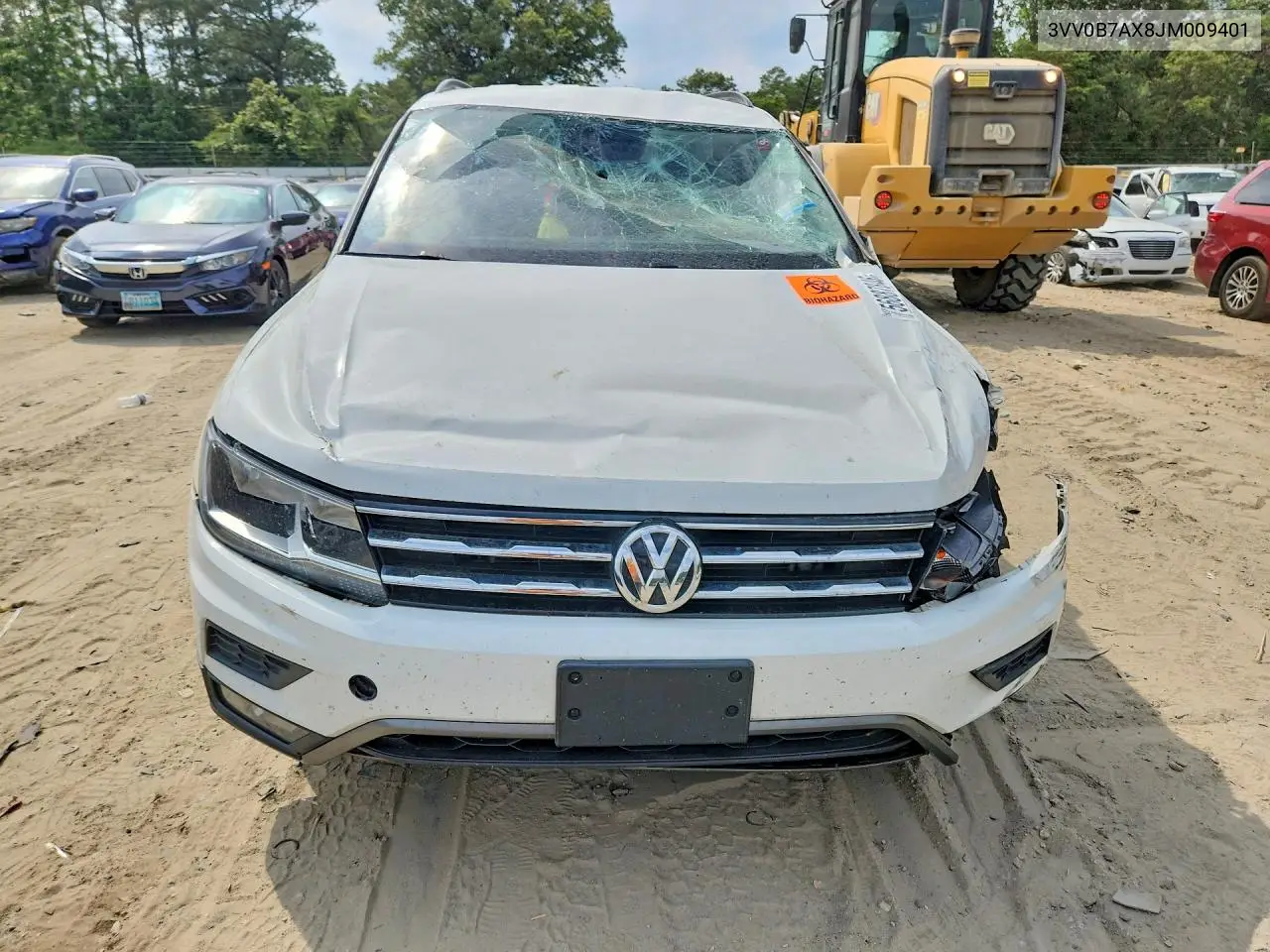 2018 Volkswagen Tiguan S VIN: 3VV0B7AX8JM009401 Lot: 56887846