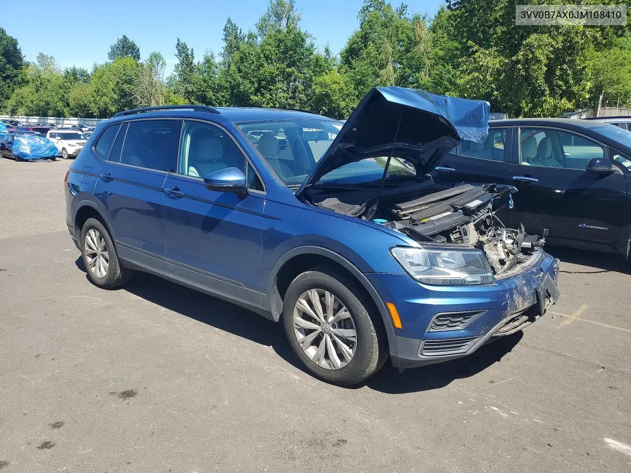 2018 Volkswagen Tiguan S VIN: 3VV0B7AX0JM108410 Lot: 57063506