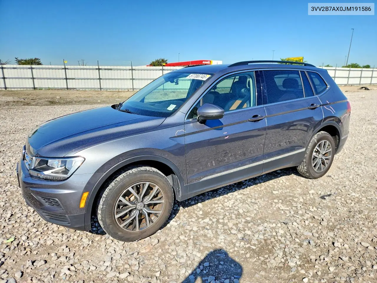 2018 Volkswagen Tiguan Se VIN: 3VV2B7AX0JM191586 Lot: 57766746