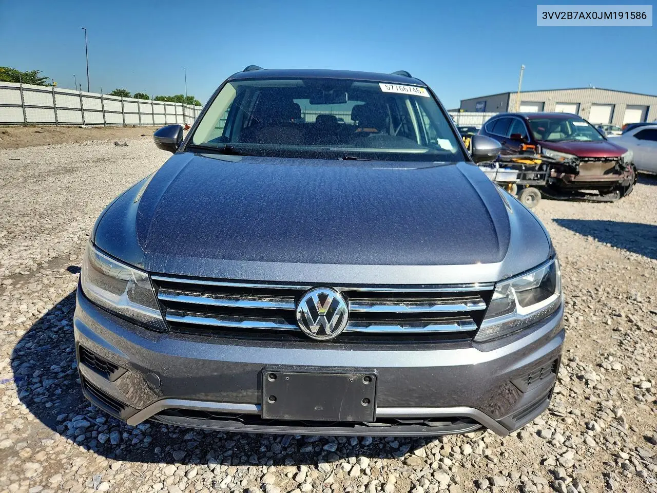 2018 Volkswagen Tiguan Se VIN: 3VV2B7AX0JM191586 Lot: 57766746