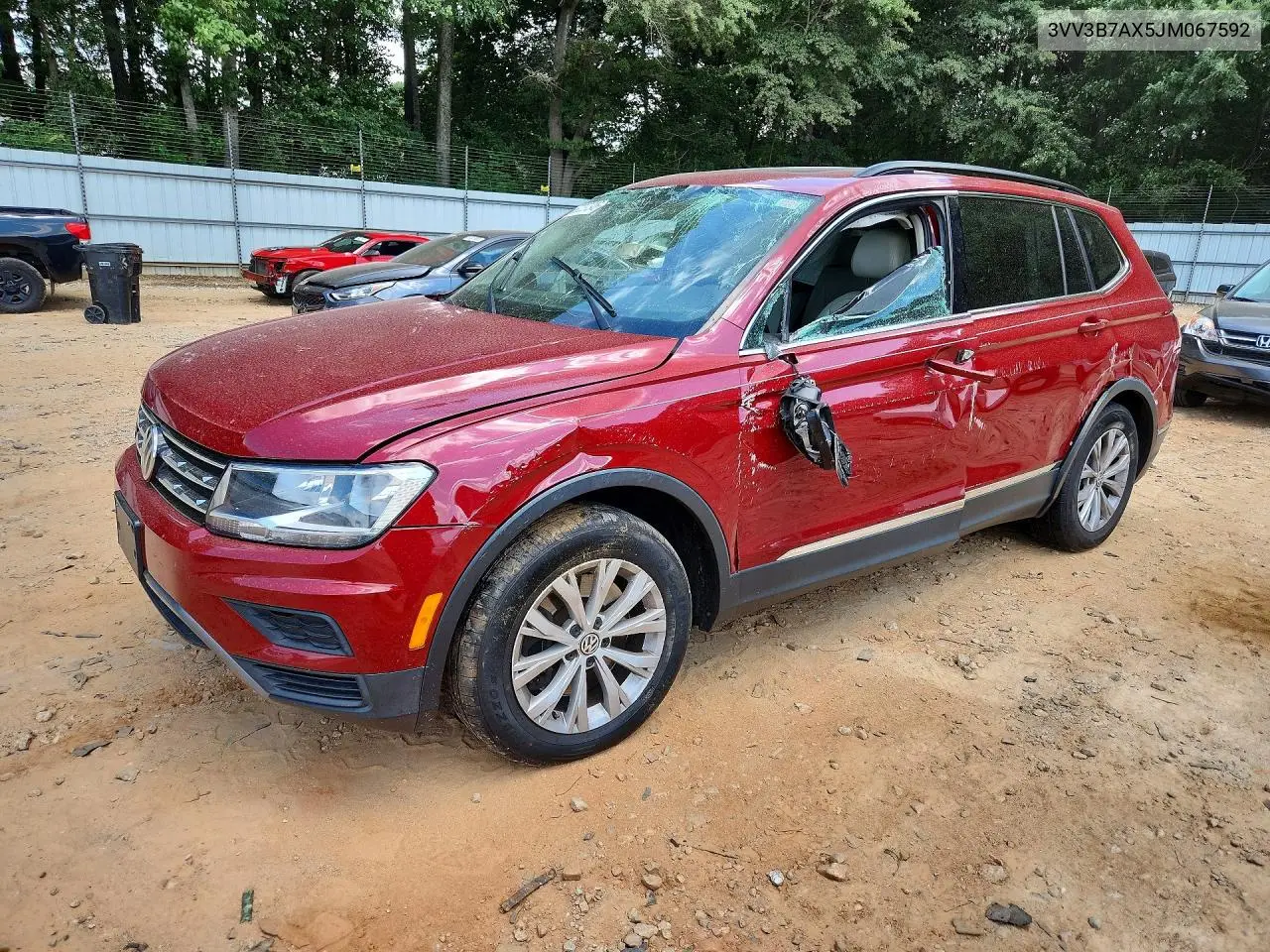 2018 Volkswagen Tiguan Se VIN: 3VV3B7AX5JM067592 Lot: 60237346