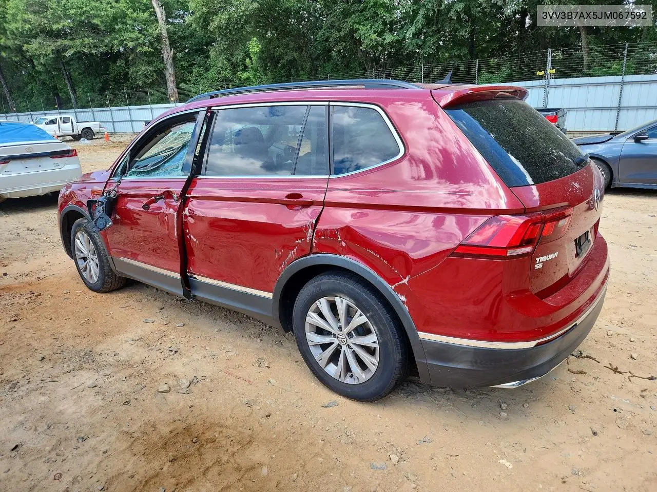 2018 Volkswagen Tiguan Se VIN: 3VV3B7AX5JM067592 Lot: 60237346