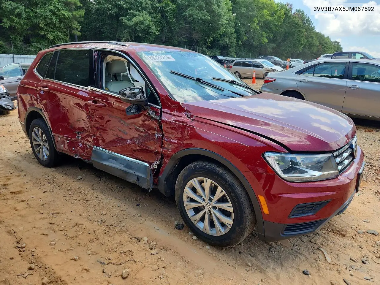 2018 Volkswagen Tiguan Se VIN: 3VV3B7AX5JM067592 Lot: 60237346