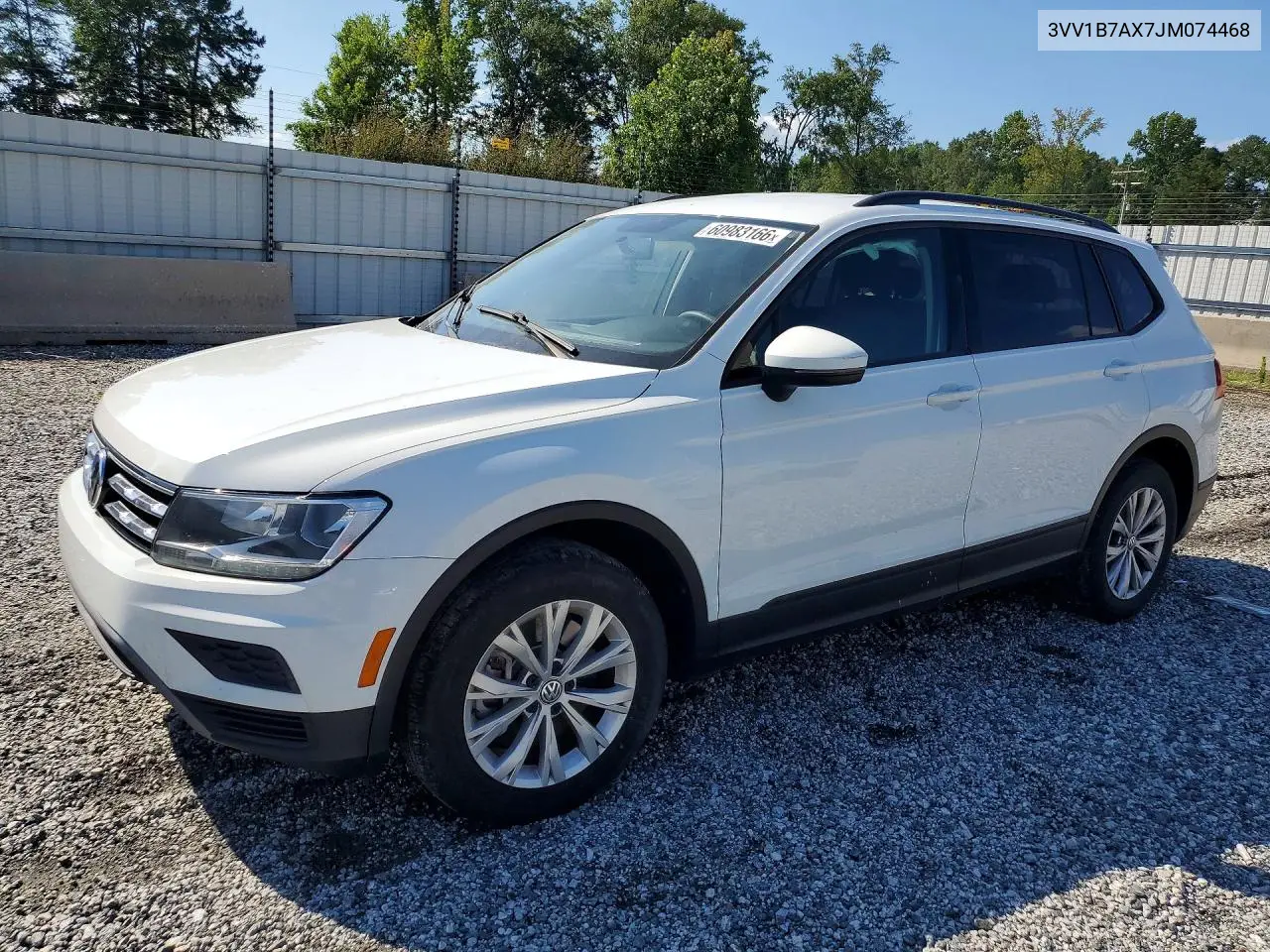 2018 Volkswagen Tiguan S VIN: 3VV1B7AX7JM074468 Lot: 60983166