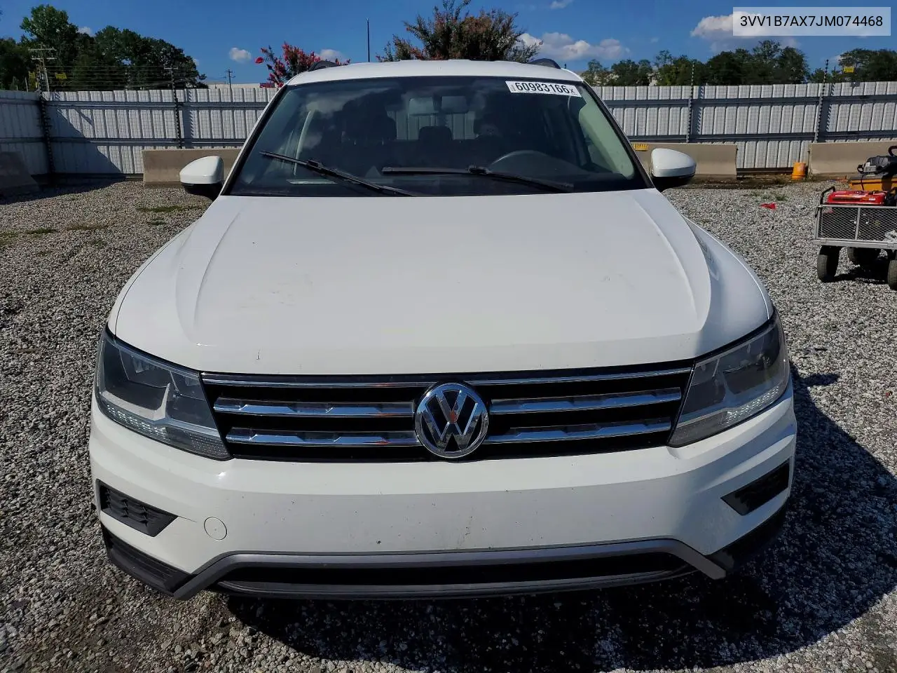 2018 Volkswagen Tiguan S VIN: 3VV1B7AX7JM074468 Lot: 60983166