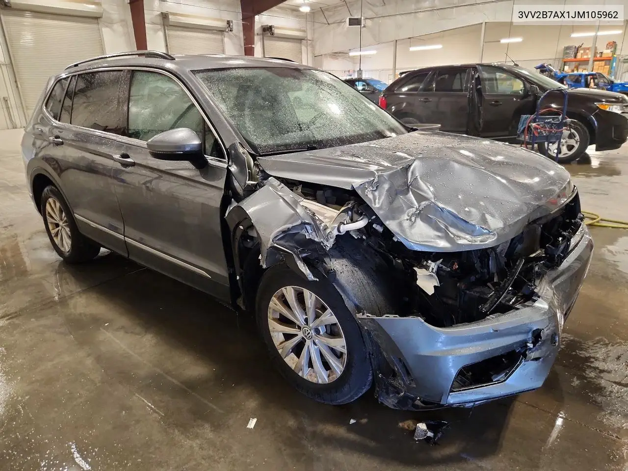2018 Volkswagen Tiguan Se VIN: 3VV2B7AX1JM105962 Lot: 61350116