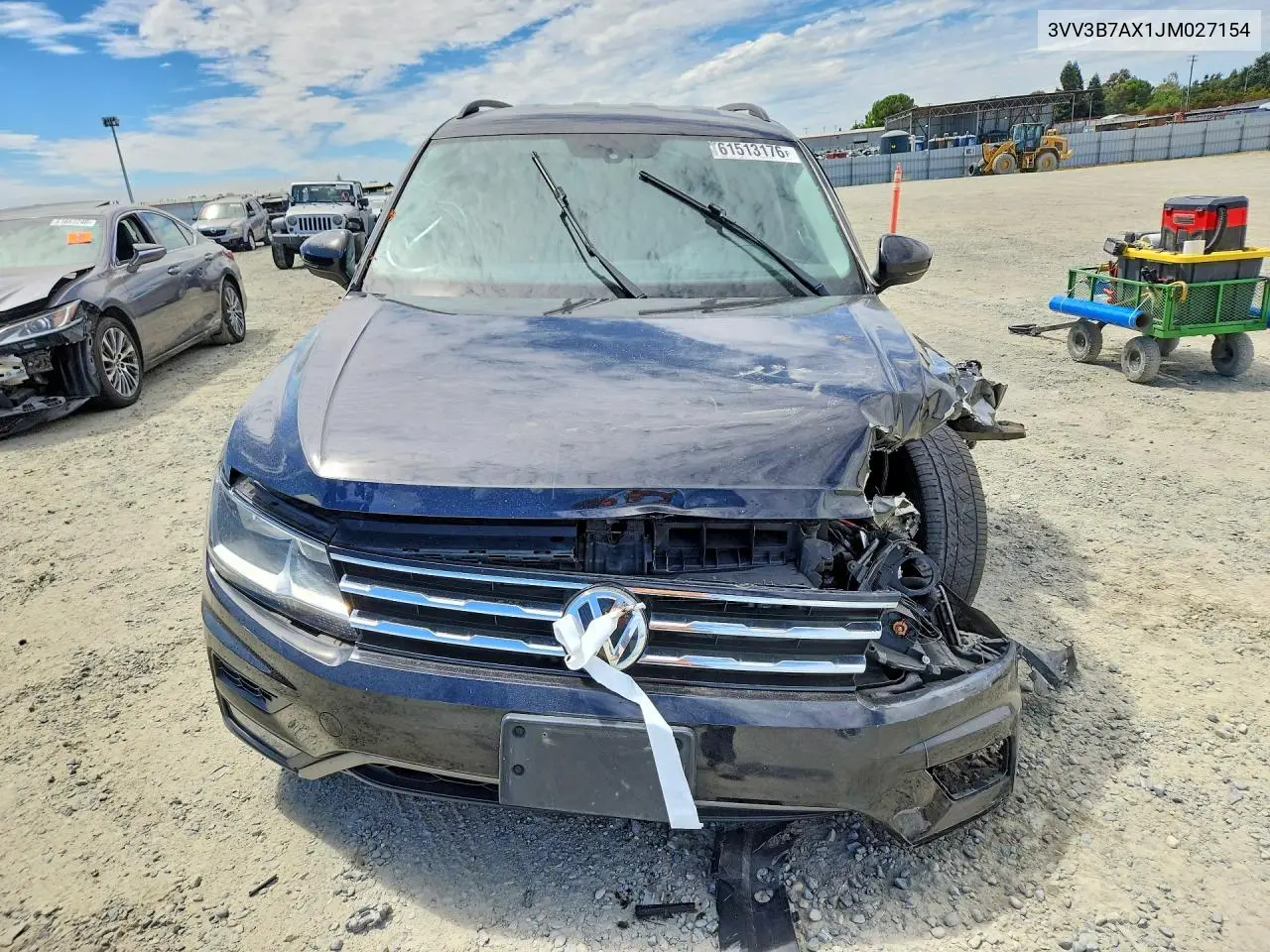 2018 Volkswagen Tiguan Se VIN: 3VV3B7AX1JM027154 Lot: 61513176