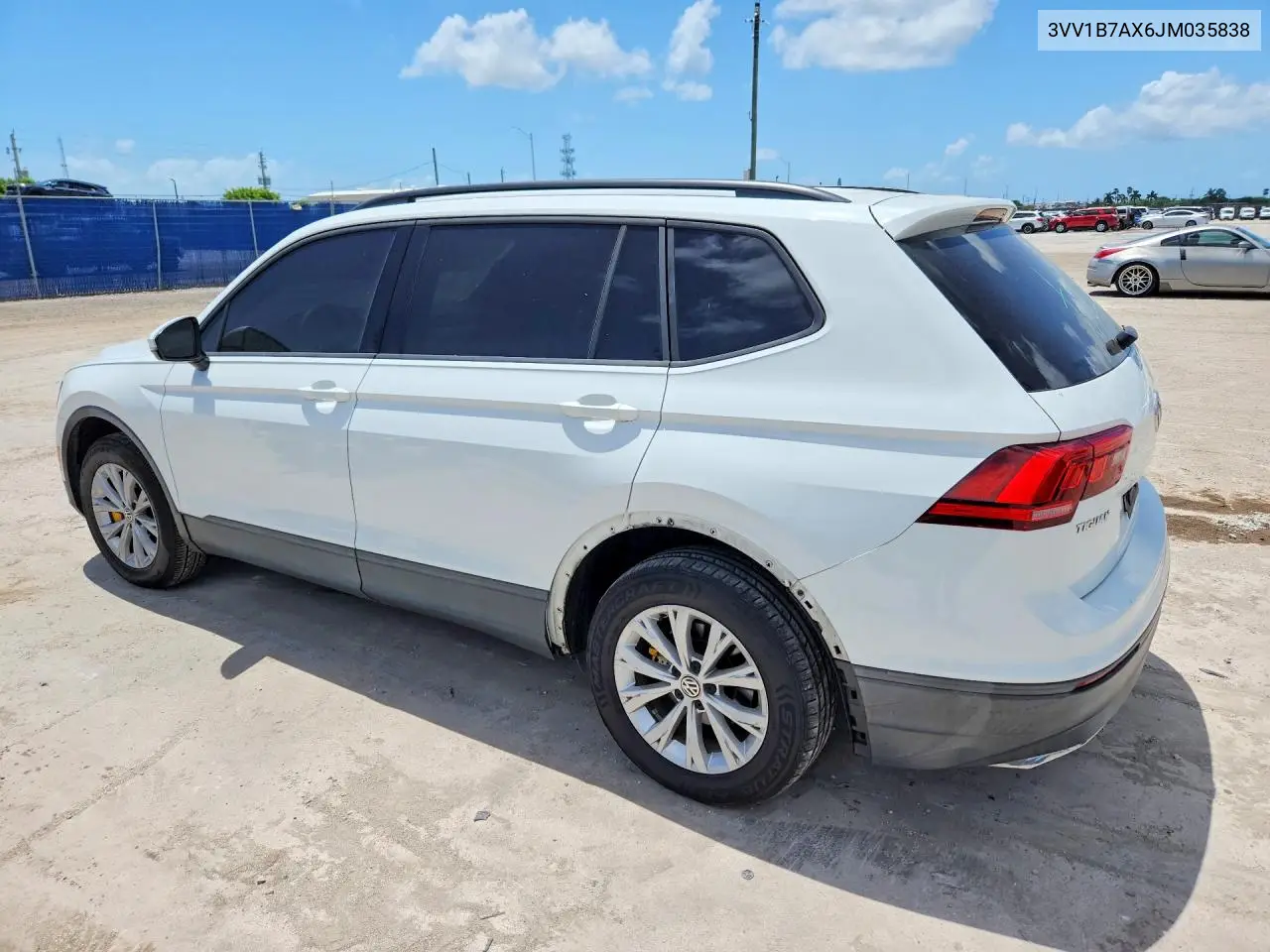 2018 Volkswagen Tiguan S VIN: 3VV1B7AX6JM035838 Lot: 61535706